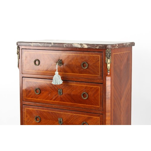 339 - Property of a gentleman - a late 19th / early 20th century French Louis XVI style semainier or chest... 