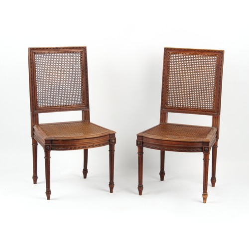 342 - Property of a gentleman - a pair of late 19th / early 20th century French Louis XVI style carved wal... 