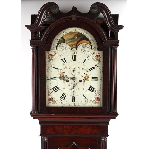 227 - Property of a deceased estate - a George III mahogany cased 8-day striking longcase clock, the 14-in... 