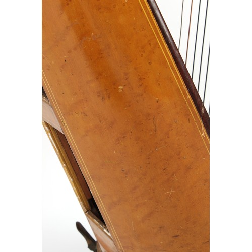 212 - The Henry & Tricia Byrom Collection - a 19th century Delveau's Patent harp, with painted & gilt neo-... 