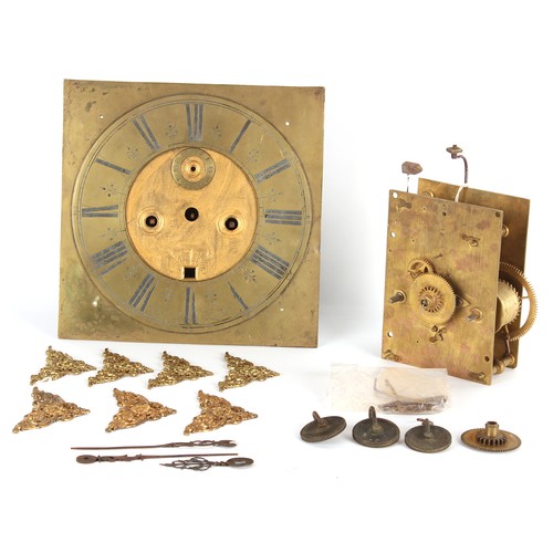 276 - The Henry & Tricia Byrom Collection - an 8-day five pillar longcase clock movement, circa 1690, the ... 