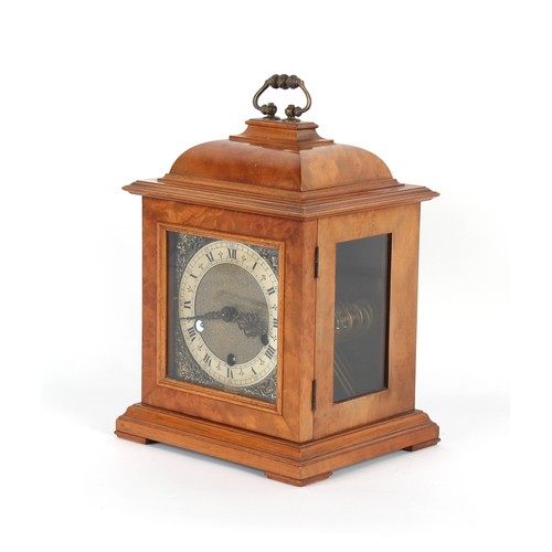 232 - Property of a gentleman - a Smiths walnut cased bracket clock in the George II style, the 8-day thre... 