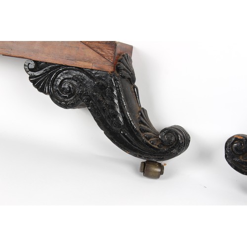 323 - The Henry & Tricia Byrom Collection - an early 19th century Regency period goncalo alves & ebonised ... 