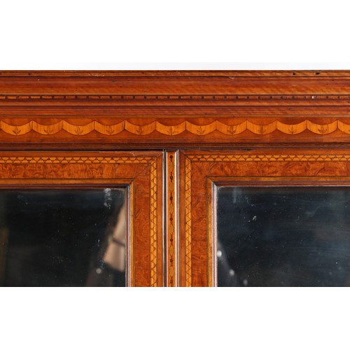 328 - The Henry & Tricia Byrom Collection - a good quality 19th century Continental satinwood & marquetry ... 