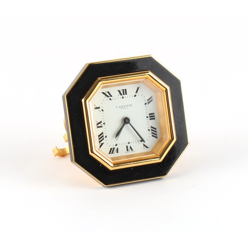 The Henry & Tricia Byrom Collection - a Cartier, Paris black octagonal ...