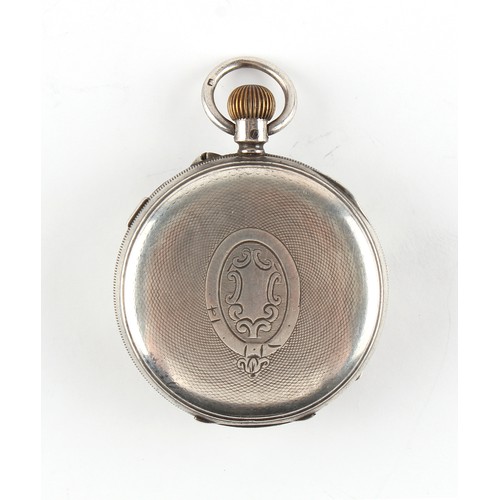 10 - The Henry & Tricia Byrom Collection - a late Victorian silver cased open faced pocket watch with swe... 