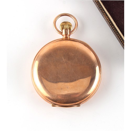 2 - Property of a lady - a 9ct gold cased keyless wind open faced pocket watch, the dial inscribed 'ENGL... 