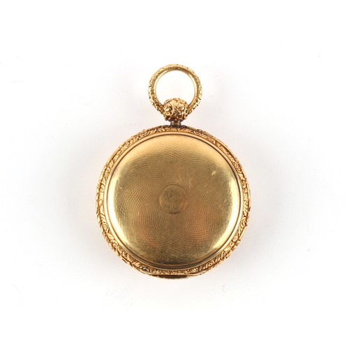 1 - Property of a lady - a George III 18ct gold open faced pocket watch, 'Josh Johnson / 25, Church Stre... 