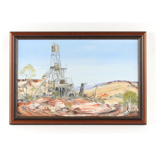 356 - Property of a lady - Nardino Sorbello (Australian, late 20th) - THE OLD MINE - oil on canvas, 18.3 b... 