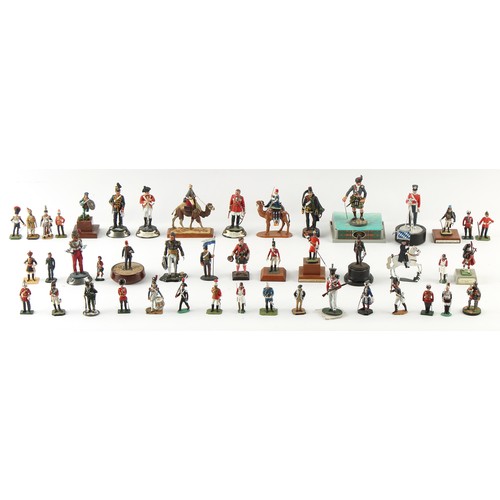 274 - Property of a deceased estate - a collection of painted metal models of soldiers, makers including R... 