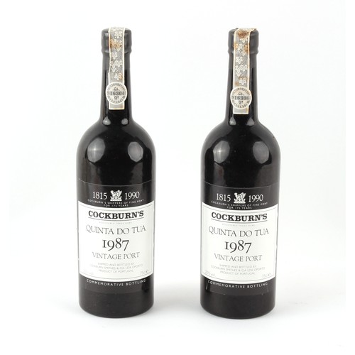 303 - Property of a gentleman - port - Cockburns Vintage Port, 1987, two bottles, in polystyrene boxes (2)... 