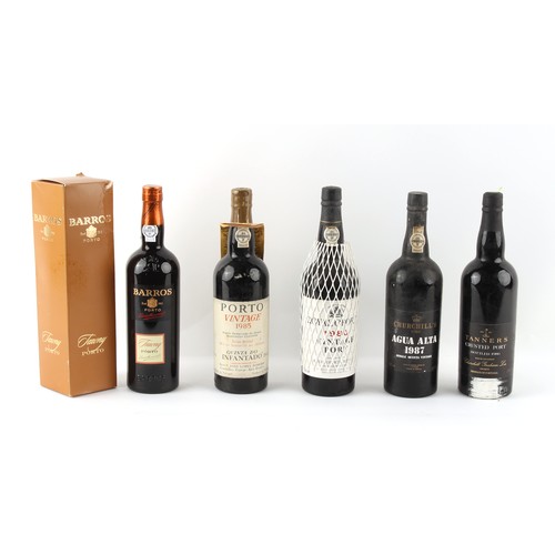 304 - Property of a gentleman - port - five assorted bottles, one each of 1980 Royal Oporto Vintage Port, ... 