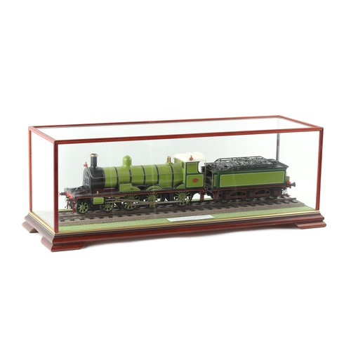 281 - Property of a lady - model railways - an O gauge painted metal Highland Railway 4-6-0 'Big Goods' Cl... 