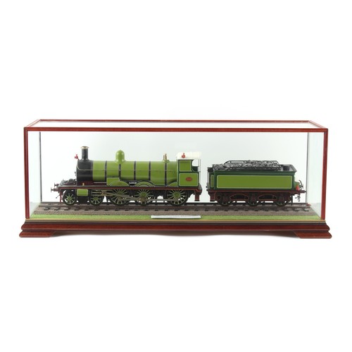 281 - Property of a lady - model railways - an O gauge painted metal Highland Railway 4-6-0 'Big Goods' Cl... 