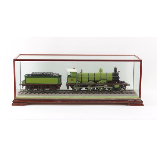 281 - Property of a lady - model railways - an O gauge painted metal Highland Railway 4-6-0 'Big Goods' Cl... 