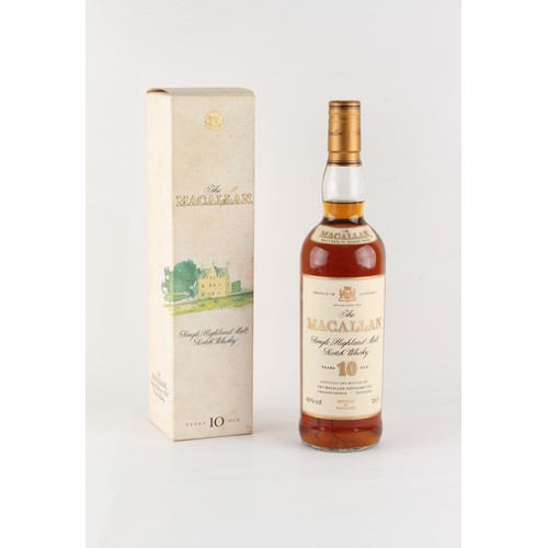 309 - Property of a lady - Scotch whisky - Macallan Single Malt 10 Year Old, 70cl, one bottle, boxed.