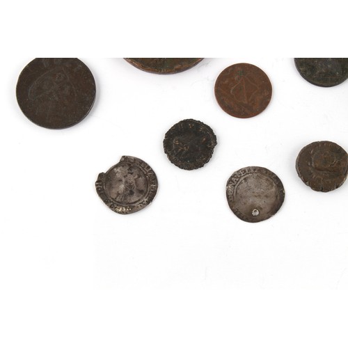 147 - Property of a gentleman - coins - a quantity of assorted coins, medals and tokens including two Engl... 