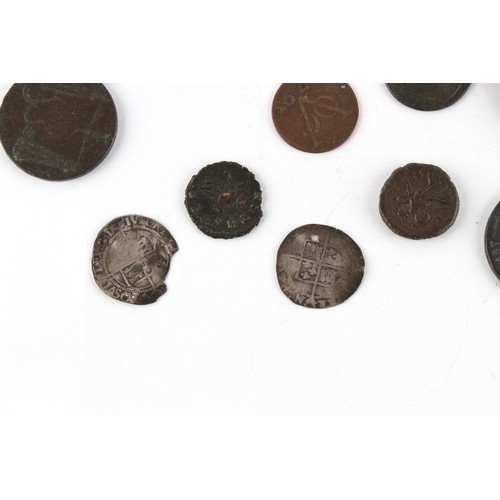 147 - Property of a gentleman - coins - a quantity of assorted coins, medals and tokens including two Engl... 