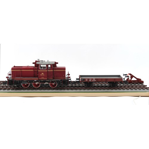 282 - Property of a lady - model railways - a finely detailed Marklin 'O'-gauge DB Class V 60 diesel locom... 