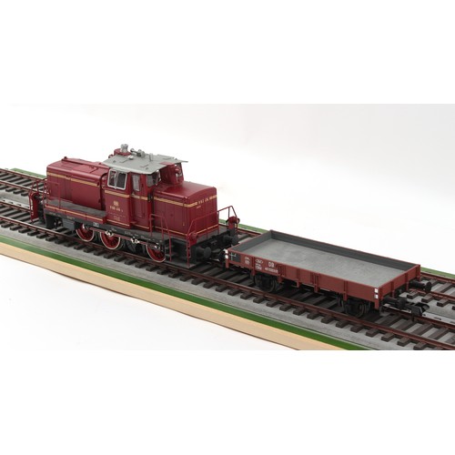 282 - Property of a lady - model railways - a finely detailed Marklin 'O'-gauge DB Class V 60 diesel locom... 