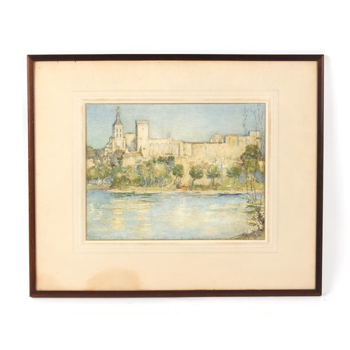 52 - Property of a deceased estate - Agnes Raeburn R.S.W. (1872-1955) - 'AVIGNON' - watercolour, 12.1 by ... 