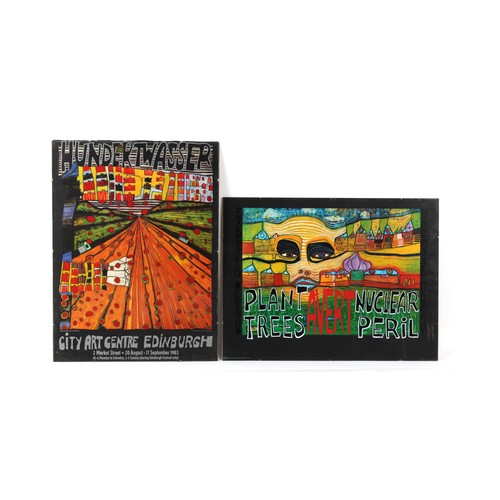 30 - Property of a gentleman - after Friedensreich Hundertwasser (Austrian, 1928-2000) - 'SAVE THE SEAS' ... 