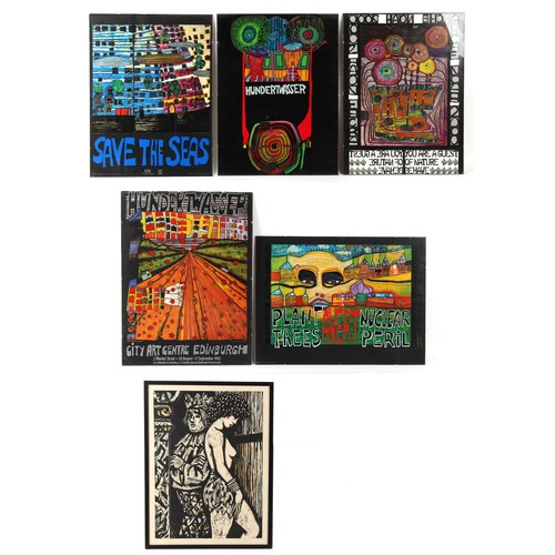 30 - Property of a gentleman - after Friedensreich Hundertwasser (Austrian, 1928-2000) - 'SAVE THE SEAS' ... 