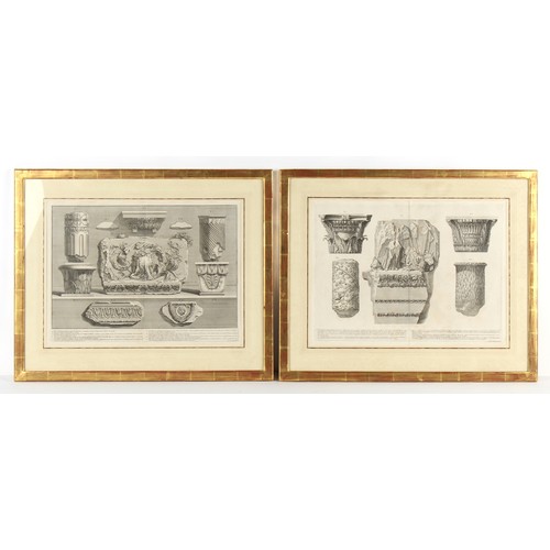 52 - Property of a lady - Giovanni Battista Piranesi (Italian 1720-1778) - a group of six etchings, proba... 