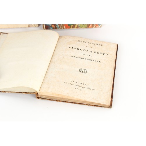 5 - Books - FERRARA, Mercurio - 'Descizione di um Viaggio a Pesto' - Naples, 1827, with ink ms inscripti... 