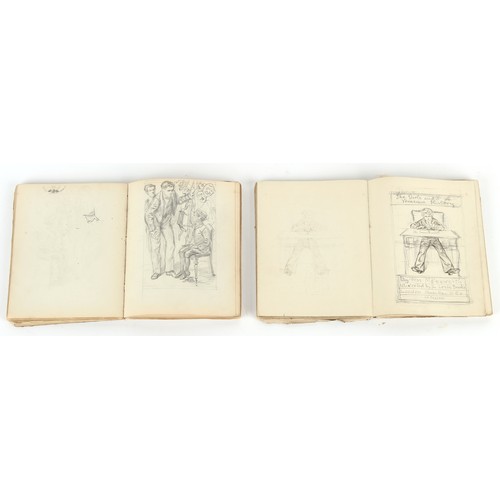 109 - Property of a gentleman of title - Leonard Leslie Brooke (1862-1940) - TWO FILLED SKETCH BOOKS, SOME... 