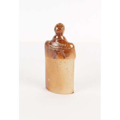 190 - Property of a gentleman of title - political interest - a saltglazed stoneware flask, circa 1832, mo... 