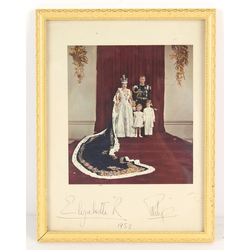 84 - Property of a lady - Royal autograph - a photograph of Queen Elizabeth II, H.R.H. Prince Philip The ... 