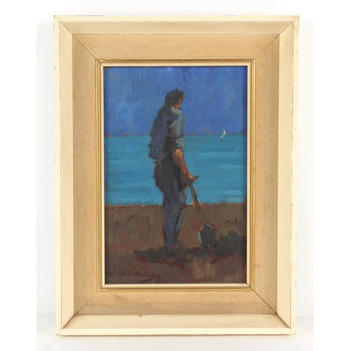 150 - Property of a gentleman - Kathleen Sylvester Le Clerc Fowle (1903-1992) - FIGURE ON A BEACH - oil on... 