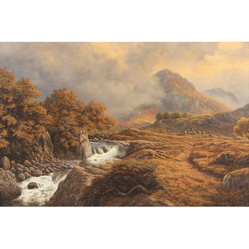 153 - Property of a gentleman - Peter Coulthard (b.1949) - 'GALLENY FORCE, BORROWDALE, CUMBRIA' - oil on c... 