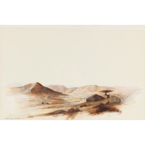 276 - Property of a gentleman - Anthony C. Knight (late 20th century) - LANDSCAPE - watercolour, 18 by 27i... 