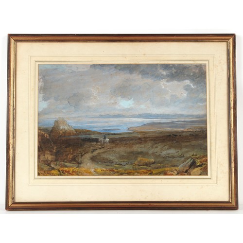 114 - Property of a gentleman of title - William Turner of Oxford (1789-1862) - A SCOTTISH LANDSCAPE - wat... 