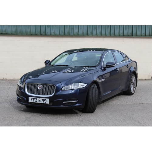 374 - Property of a deceased estate - car - Jaguar XJ Portfolio V6 D, diesel, automatic, blue, personalise... 