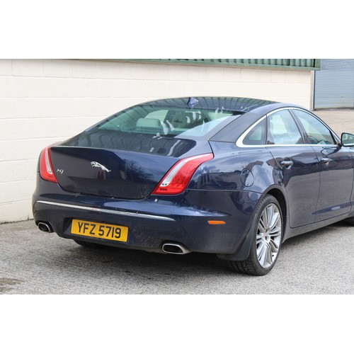 374 - Property of a deceased estate - car - Jaguar XJ Portfolio V6 D, diesel, automatic, blue, personalise... 