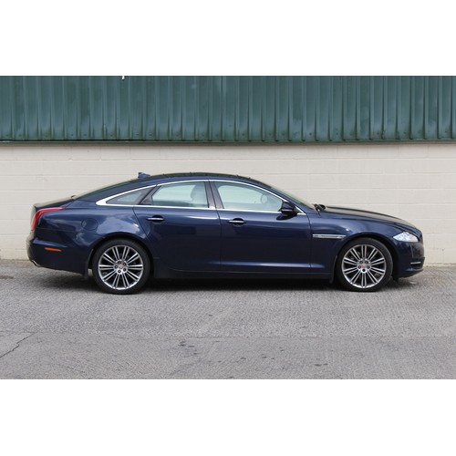 374 - Property of a deceased estate - car - Jaguar XJ Portfolio V6 D, diesel, automatic, blue, personalise... 