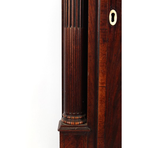 265 - Property of a lady - a good architectural cased longcase clock, the case in the manner of Gillows of... 