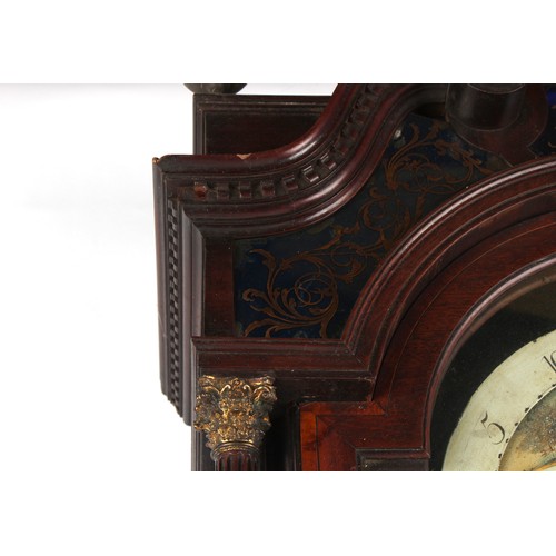 265 - Property of a lady - a good architectural cased longcase clock, the case in the manner of Gillows of... 