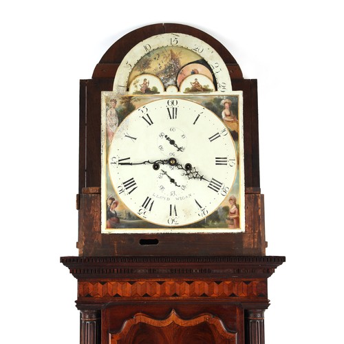 265 - Property of a lady - a good architectural cased longcase clock, the case in the manner of Gillows of... 