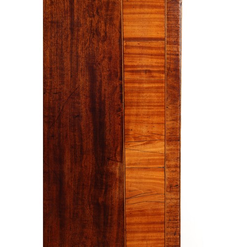 344 - Property of a lady - an early 19th century Regency period mahogany & satinwood banded rectangular ti... 