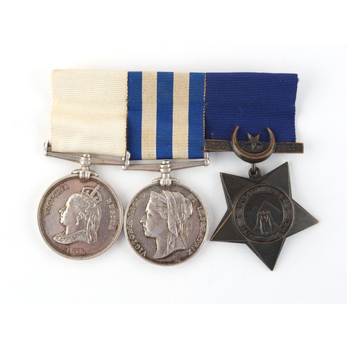 543 - Property of a gentleman - a fine Arctic Exploration group of three medals to George W. Emmerson, Roy... 