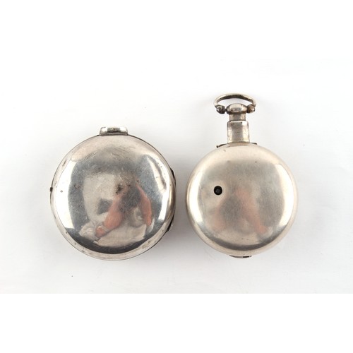 3 - The Henry & Tricia Byrom Collection - a George IV silver pair cased pocket watch, the lever movement... 