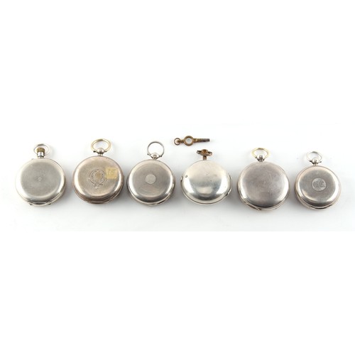 12 - The Henry & Tricia Byrom Collection - six assorted pocket watches including a pair cased example and... 