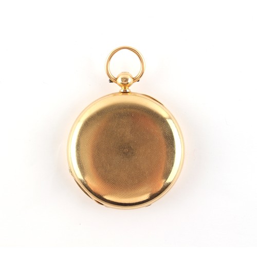 29 - Property of a lady - a Victorian 18ct gold hunter cased pocket watch, the dust cover also hallmarked... 