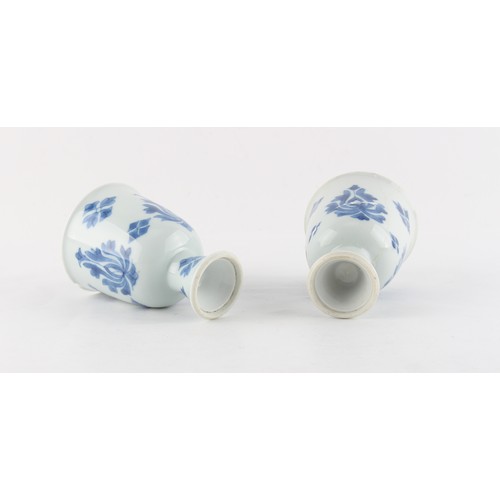 105 - Property of a lady - two matching Chinese blue & white stem cups, Kangxi period (1662-1722), restora... 