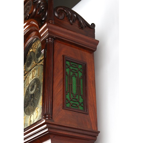 149 - Property of a gentleman - a fine Edwardian carved mahogany cased 8-day chiming longcase clock, by Wi... 