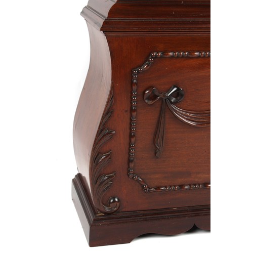 149 - Property of a gentleman - a fine Edwardian carved mahogany cased 8-day chiming longcase clock, by Wi... 